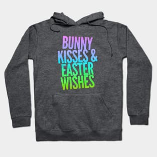 Bunny Kisses and Easter Wishes Neon Hoodie